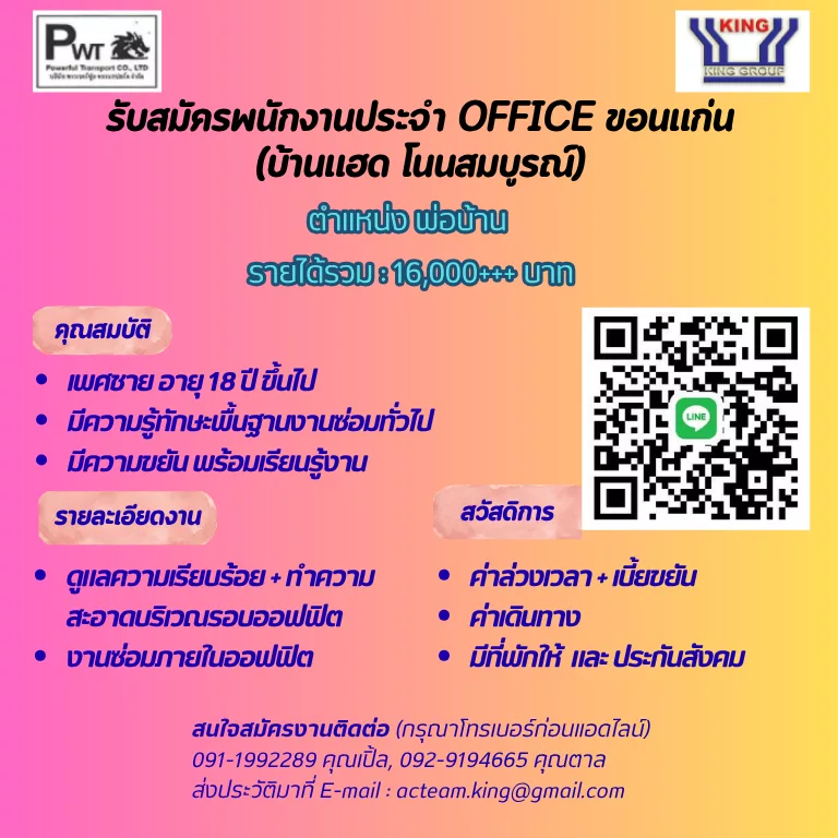 ภาพประกาศรับสมัครงาน พ่อบ้าน ด่วน!!! ภาพที่ 1